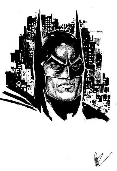 Batman Returns art by Jose Luis Garcia-Lopez, in Brian Jones's Batman art  Comic Art Gallery Room