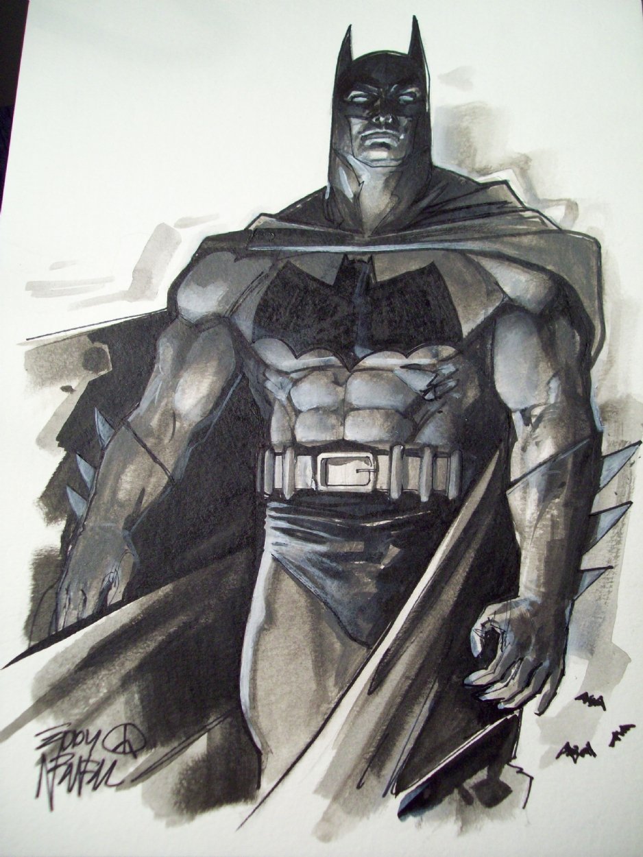 Batman Eddy Newell In Brian Joness Batman Art Comic Art Gallery Room 4123