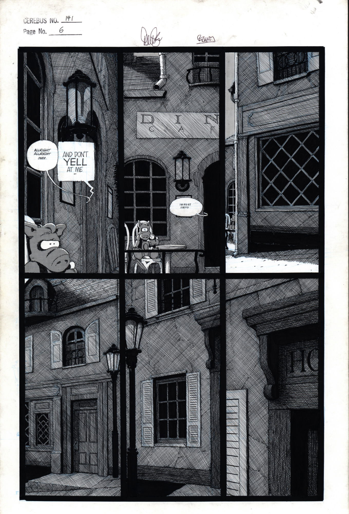 Gerhard (and Dave Sim) - Cerebus 141 page 6, in Josh Flanders's ...