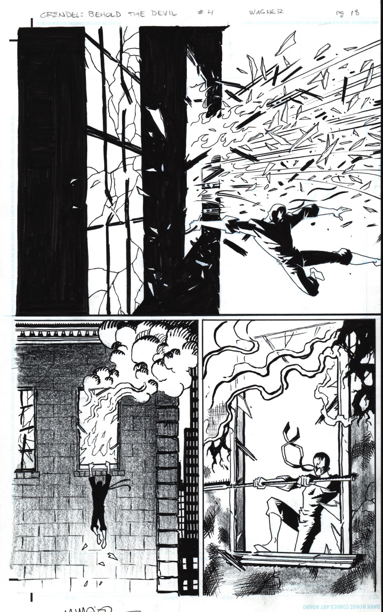 Matt Wagner - Behold the Devil 2-page spread, in Josh Flanders's ...