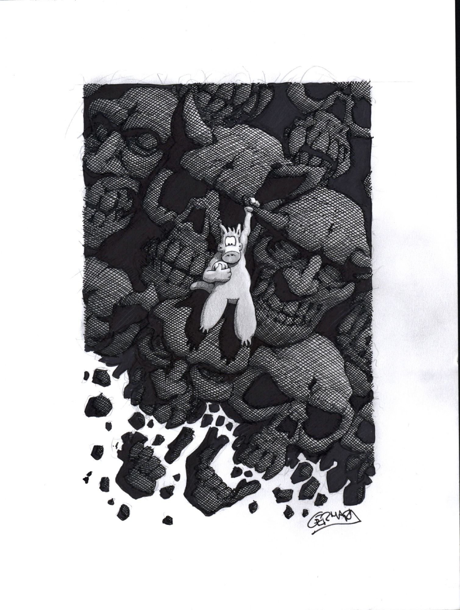 Gerhard - Cerebus Ascending , In Josh Flanders's Commissions Comic Art 