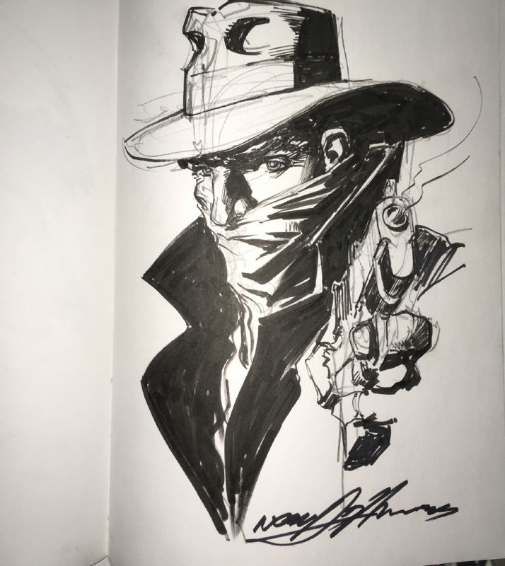 Neal Adams Shadow , in Ted Lanting's Shadow Sketchbook Comic Art ...