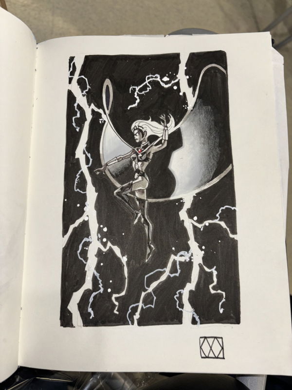 Wagner Storm, in Ted Lanting's Storm Sketchbook Comic Art Gallery Room