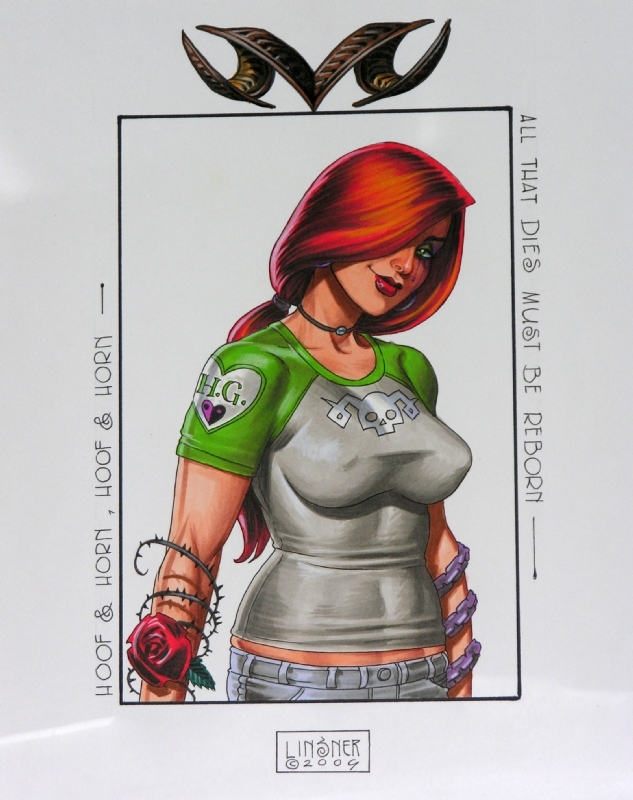 automatisk Aske feudale T-Shirt & Jeans Sexy Pinup Dawn OA FS, in Kenneth Parkhurst's FOR SALE  Comic Art Gallery Room