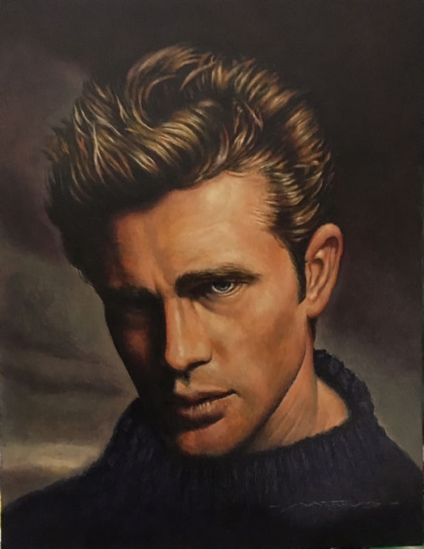 Classic James Dean Portrait!! Oil by Marcus Boas!!, in ralflights s's ...