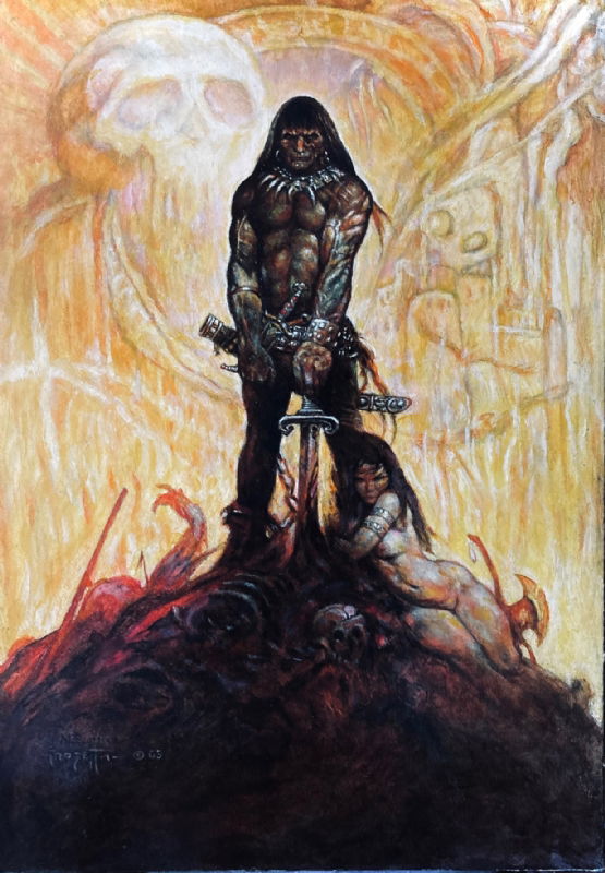 Frank Frazetta Recreation Oil Painting by Marcus Boas!! - Conan , in ...