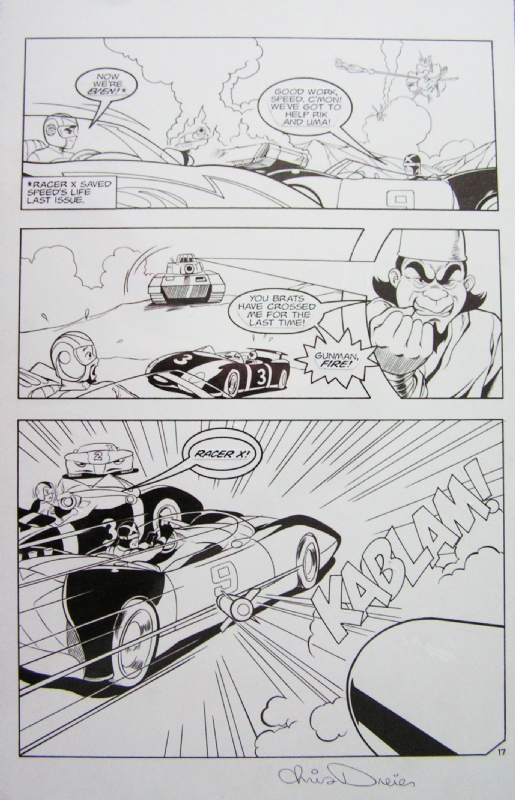 Chris Dreier The New Adventures of Speed Racer Story Page 6, Lot #15049