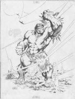 Hulk #21 Inside Front Cover Comic Art