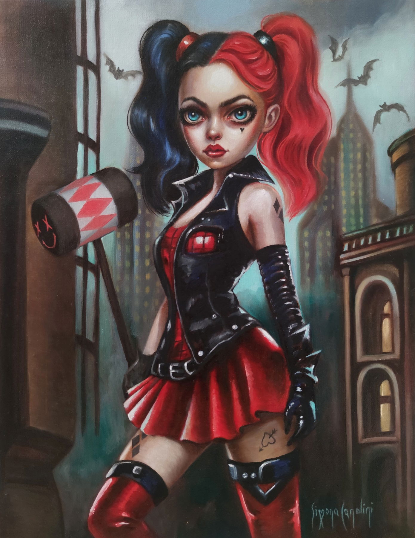 Harley Quinn In Gregg And Amanda Spatzs Our Comic And Illustration Art Comic Art Gallery Room 