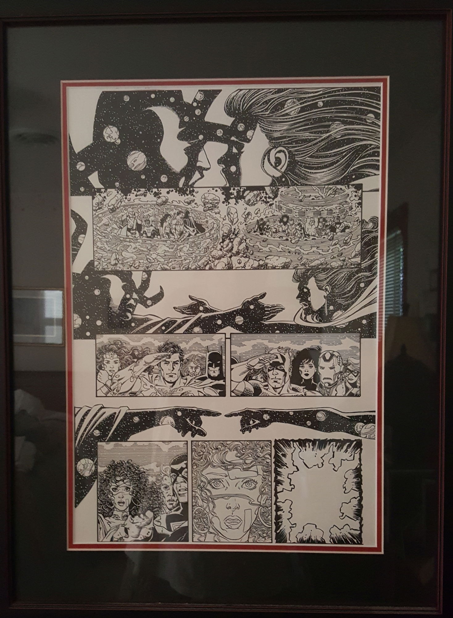 Jlaavengers 4 Page 46 In Dj Johnsens On The Walls Comic Art Gallery Room 