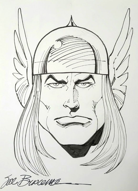 Thor by Sal Buscema, in Roger Ash's Other Art Comic Art Gallery Room