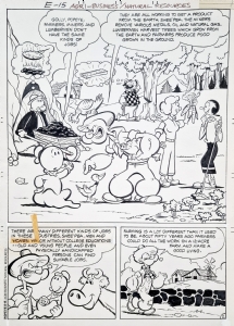 Popeye #E-15  Agri-Business-Natural Resources Careers , Title page - page 1 (Charlton, 1972) Comic Art