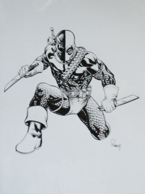 Deathstroke by Tom Raney, in F M's RANEY TOM Comic Art Gallery Room