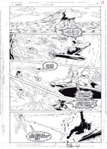 Aquaman 8 page 7 by Martin Egeland & Howard Shum Comic Art
