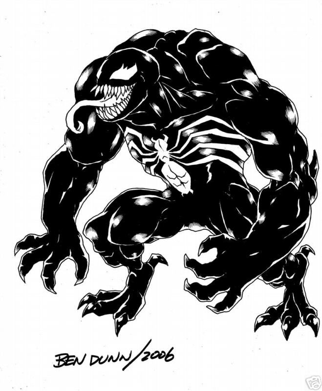 Venom by Ben Dunn, in F M's DUNN BEN Comic Art Gallery Room