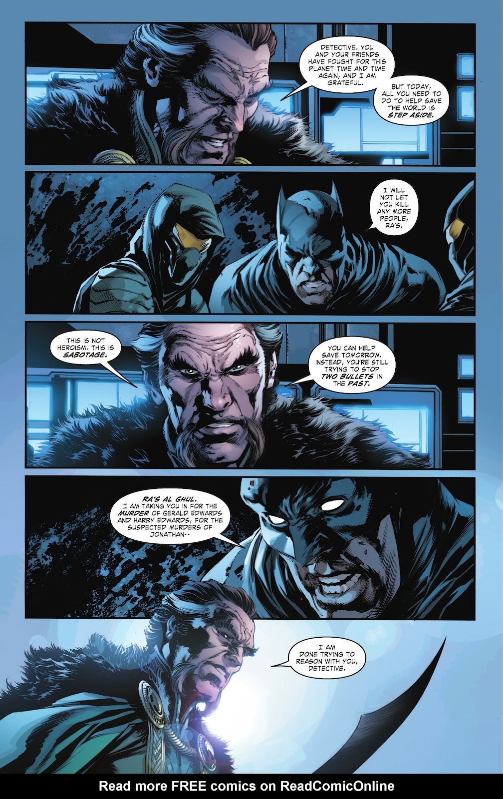 Batman One Bad Day Ras Al Ghul Page 41 By Ivan Reis In F Ms Reis Ivan Comic Art Gallery Room 