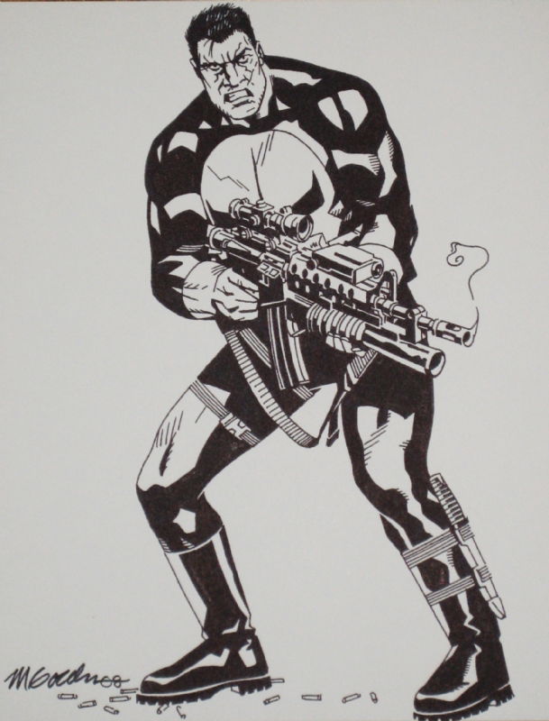 Punisher by Michael Golden, in F M's GOLDEN MICHAEL Comic Art Gallery Room