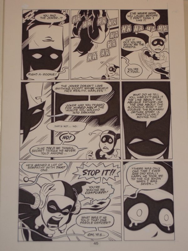 Bruce Timm Batman Adventures Mad Love page 45, in Alan N's Bruce