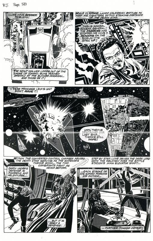 Return of the Jedi Page #58, in Rob Anderson's Star Wars Comic Art ...