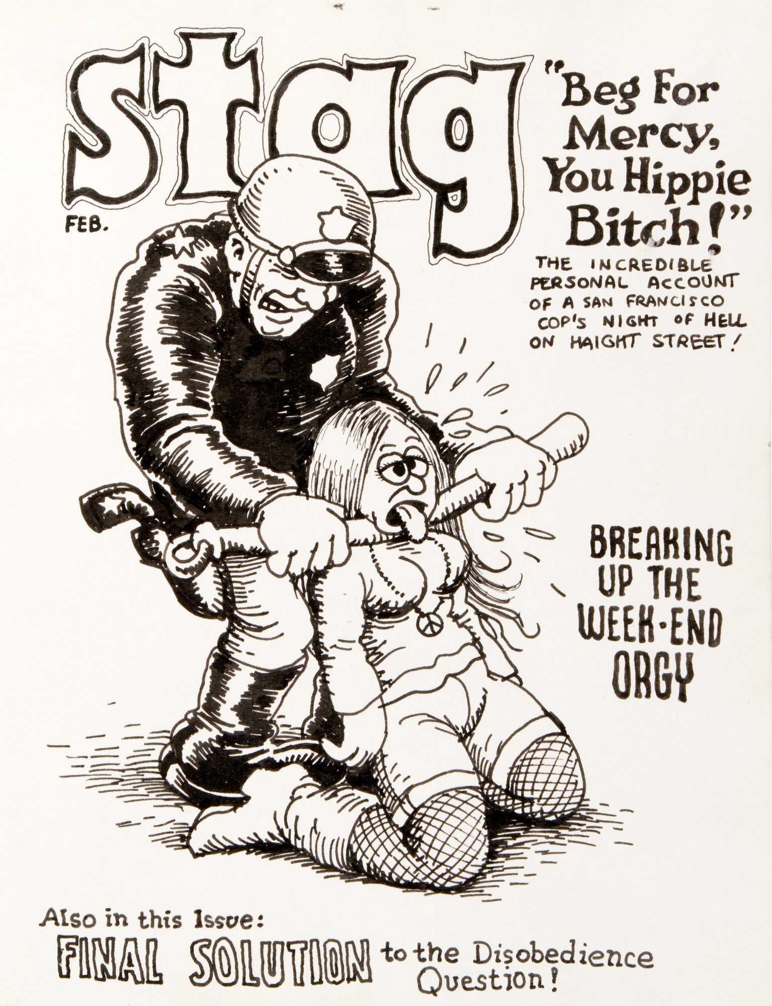 Robert R Crumb Stag Cover 1967, in Rob Pistella's Underground/ Alternative  Art Comic Art Gallery Room