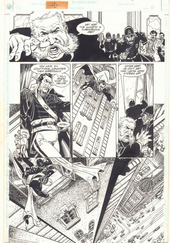 Batman: Master of the Future pag 18 by Eduardo Barreto, in Israel Collado  's OA Eduardo Barreto Comic Art Gallery Room