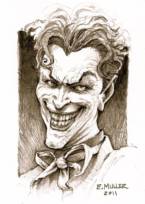 Joker Drawing I did a few years ago. : r/drawing
