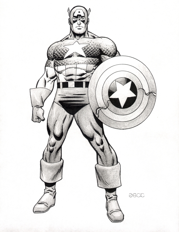 Captain America in Avengers Endgame chris Evans Colored - Etsy