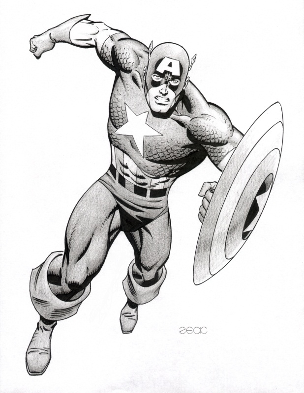 First Captain America Drawing | Marvel Amino