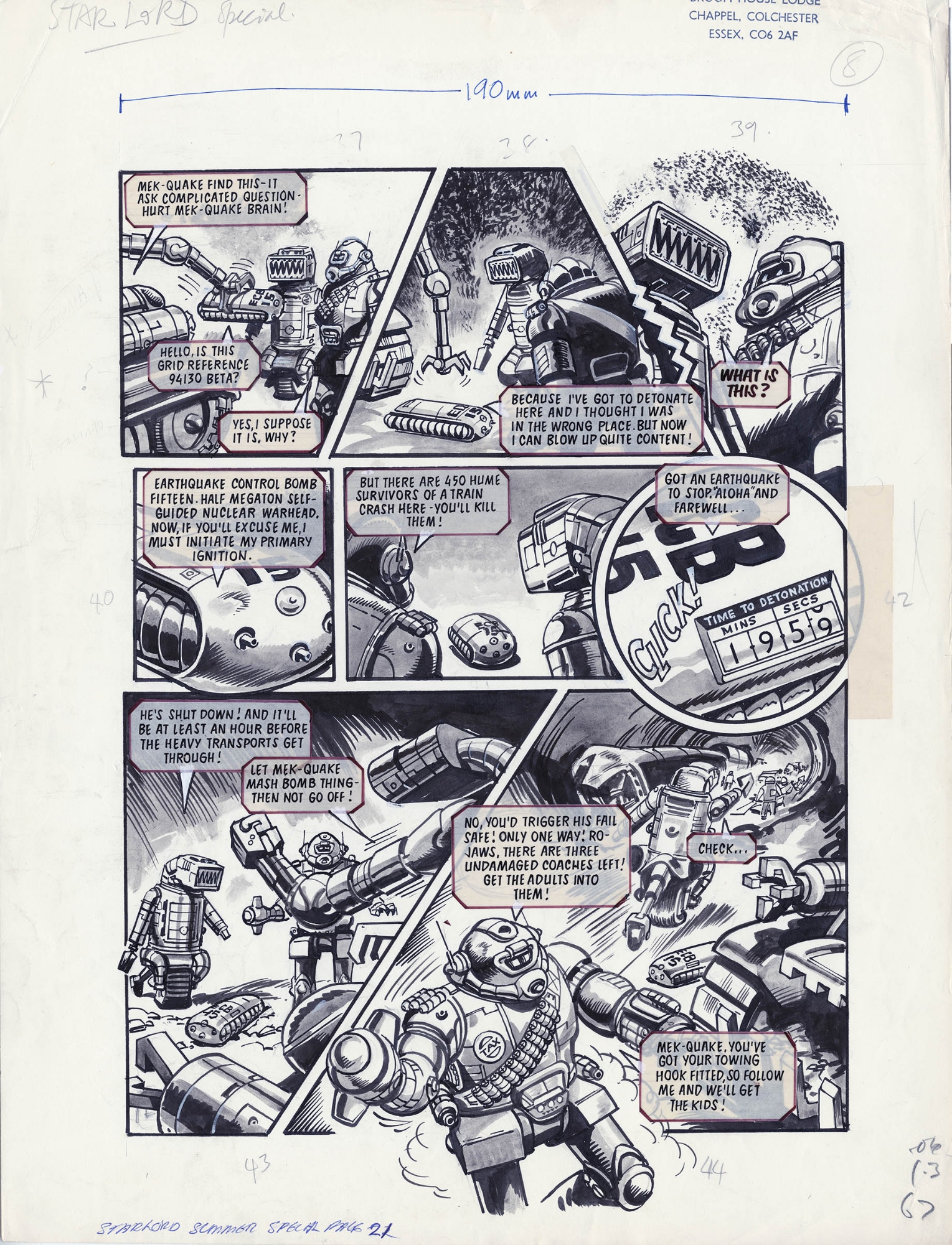 Robusters Starlord Summer Special 1978 Page 8 Geoff Campion