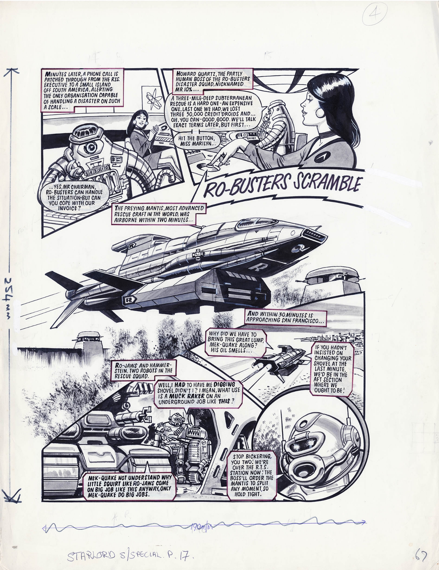 Robusters Starlord Summer Special 1978 Page 4 Geoff Campion