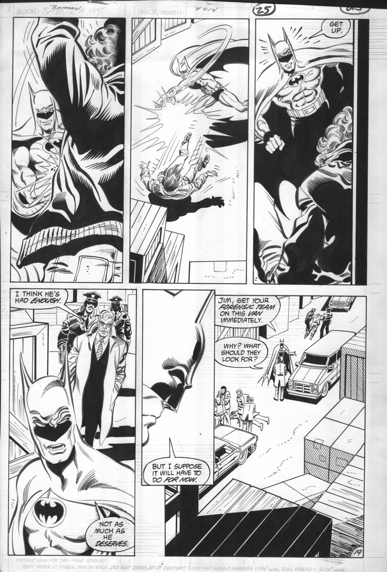 Batman 414 Jim Aparo & Mike De Carlo, in Max Fargo's American Graffiti -  samples from my collection Comic Art Gallery Room