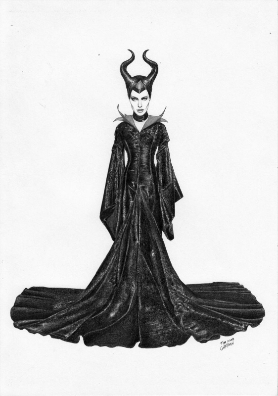 Maleficent Original Disney Drawing  agrohortipbacid
