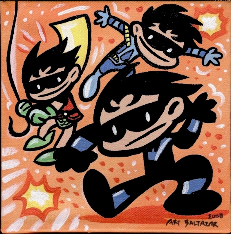 Art Baltazar - Tiny Titans - Robin to Nightwing!, in Icon UK's Robin, The  Boy Wonder - Commissions 2 Comic Art Gallery Room