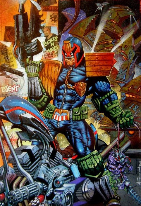 Judge Dredd, in Noel Guard's Noel Guard Works of Carnage Comic Art ...