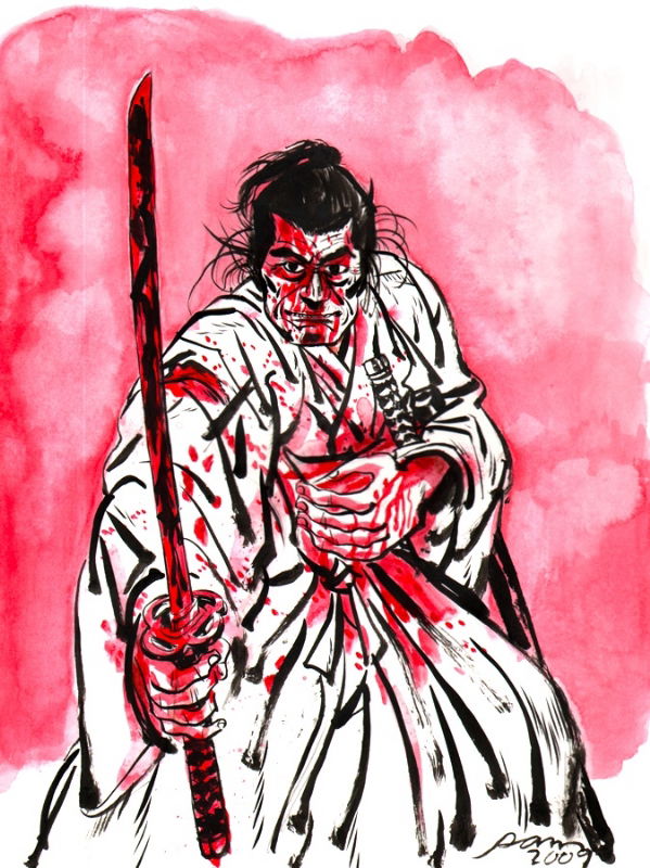 Sam Hiti Samurai, in David Kirkpatrick's Pinups Comic Art Gallery Room