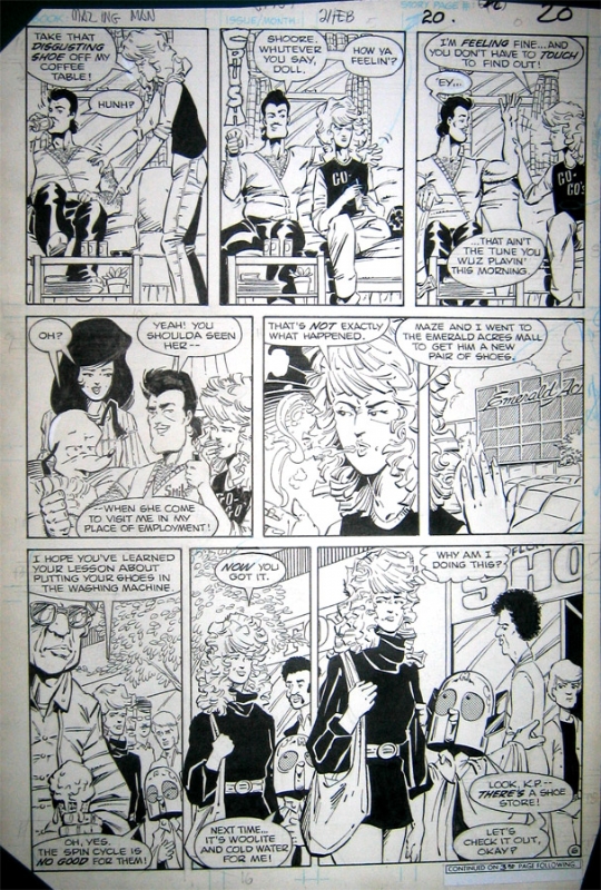 DeStefano 'Mazing Man 2 pg 6 Comic Art