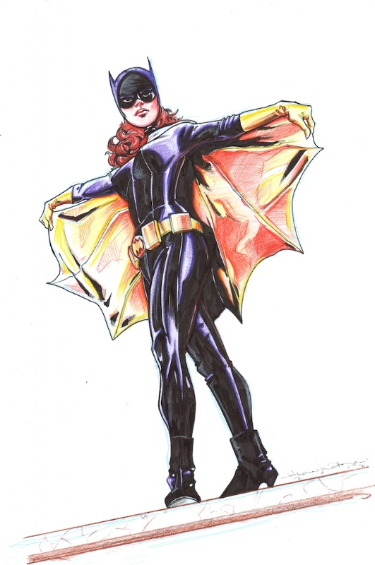 Batgirl (Yvonne Craig), in Frank Baldevarona's Pin-Ups Comic Art ...