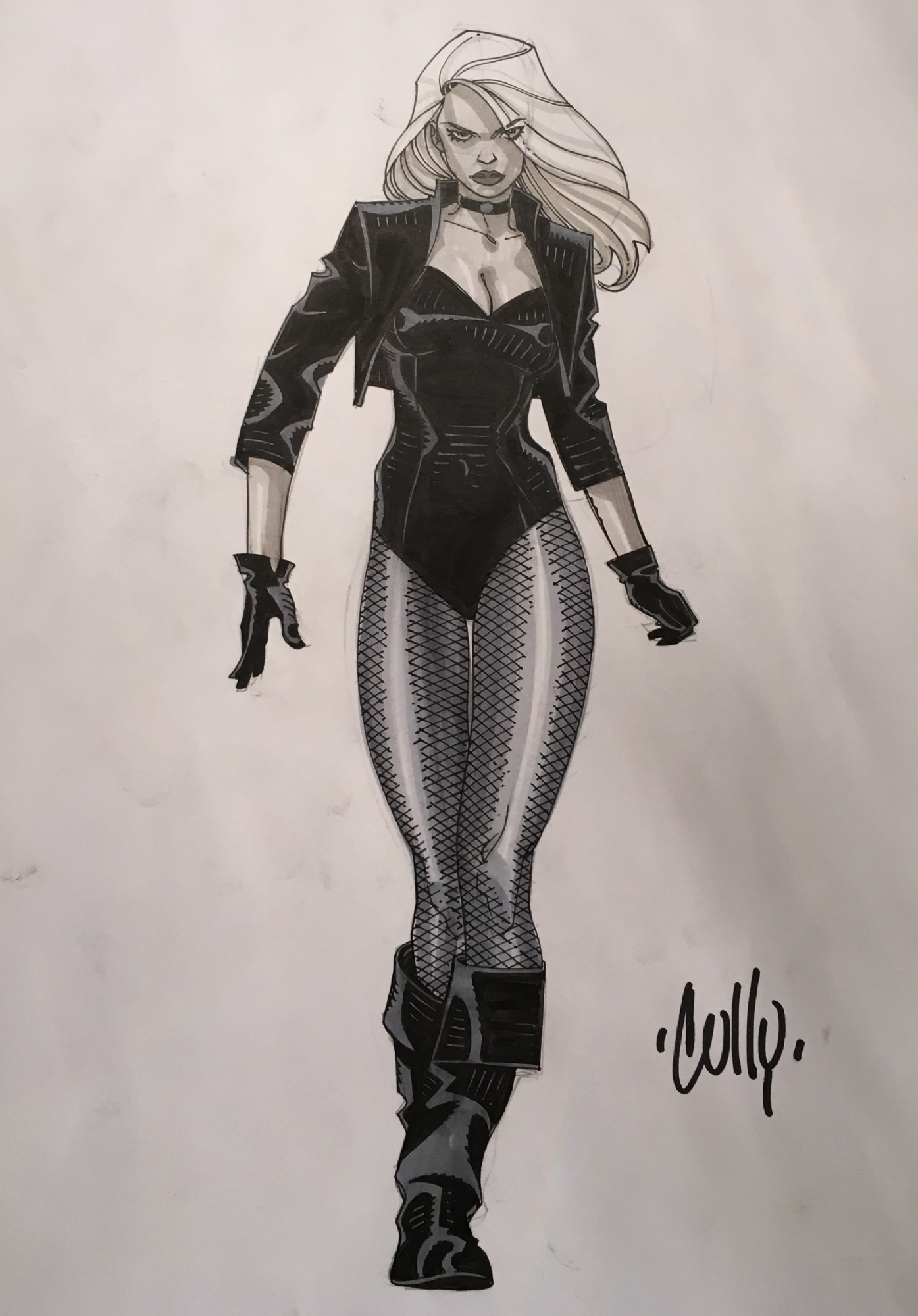 Gene Gonzales Sketches  Other Silly Stuff Black Canary  Conventionless  Convention Sketch