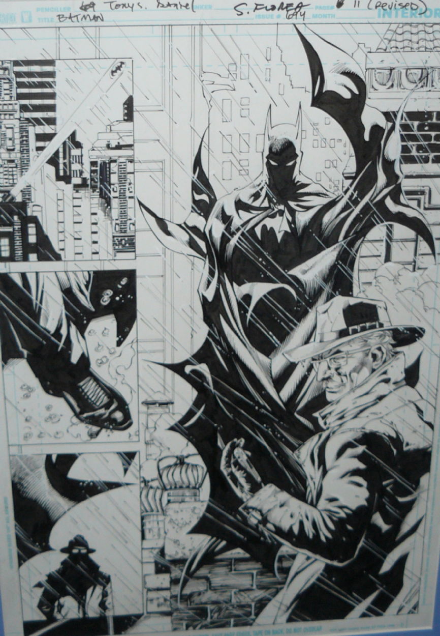 Batman, in Don Head's Convention Sketches Comic Art Gallery Room