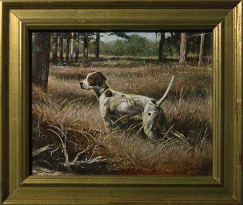 Pointer in the Field, in Imagine If's Miniature Art Comic Art Gallery Room