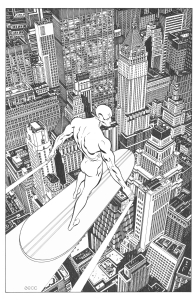 Recreation - Silver Surfer #4 Annual Pin Up Comic Art