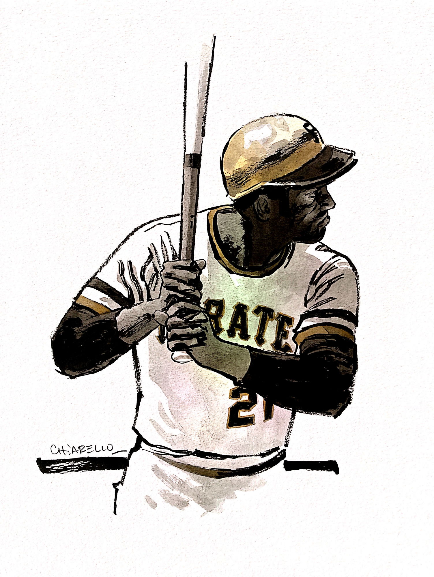 Roberto Clemente Art : r/baseball