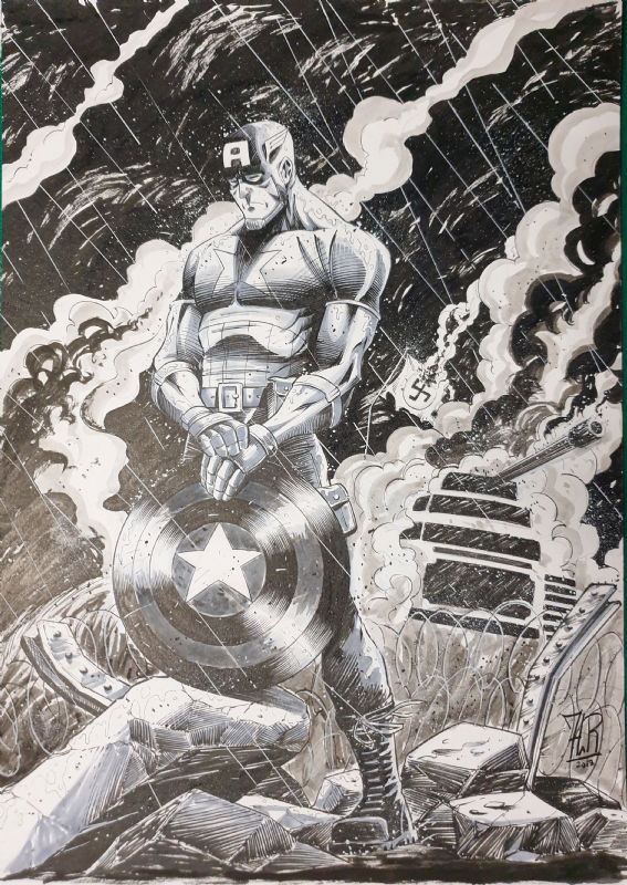 CAPTAIN AMERICA , In Riccardo Chiaveri's CAPTAIN , AMERICA Comic Art