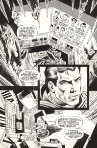 Norm Breyfogle - Batman Shadow Of The Bat #66 pg 2 - Batman & Oracle discuss villains on screens, Comic Art