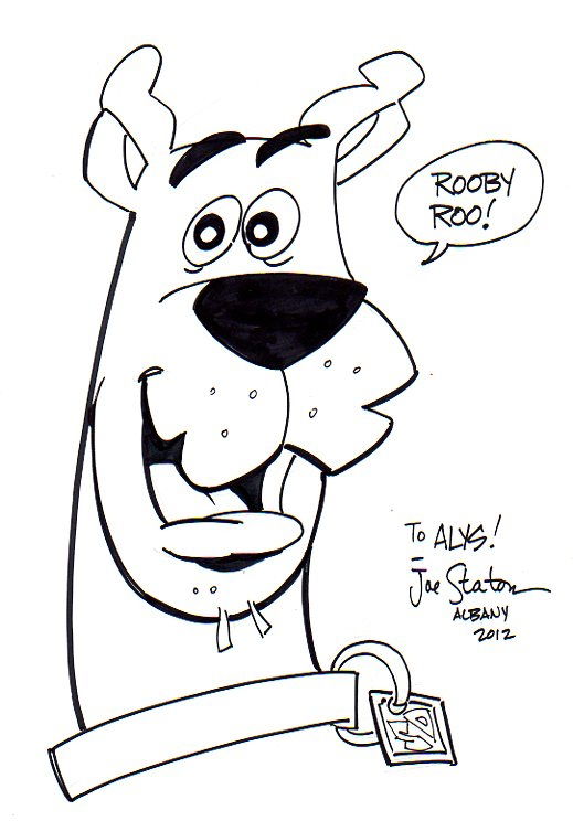 Scooby-Doo, in Raymond Lowell's Sketches Comic Art Gallery Room