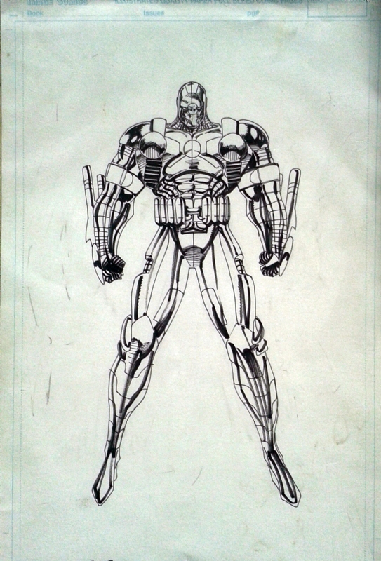 Jim Lee Brass Charecter Design - TWO DRAWINGS, in Troy N's The raising  money to buy more art section Comic Art Gallery Room