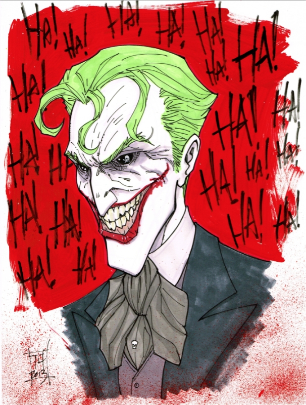 The Joker 9x12 In Tom Hodges S Random Pieces And Sketches Comic Art Gallery Room Sadly my scanner pretty much destroyed it (it seems to. comic art fans