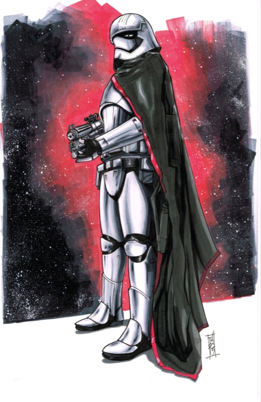 Captain Phasma From Star Wars The Force Awakens In Tom Hodgess Random Pieces And Sketches 