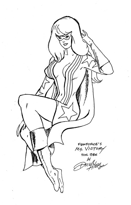 Ms. Victory, by Dick Ayers Comic Art