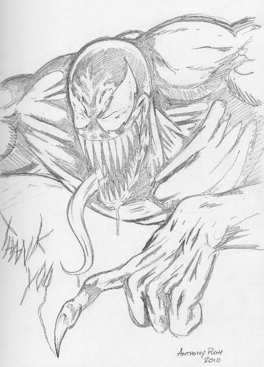 Venom, by Anthony Pugh, in Ben Herman's Supervillains sketchbook Comic ...